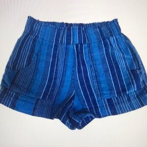 Indigo Rein High Waist Blue Striped Shorts